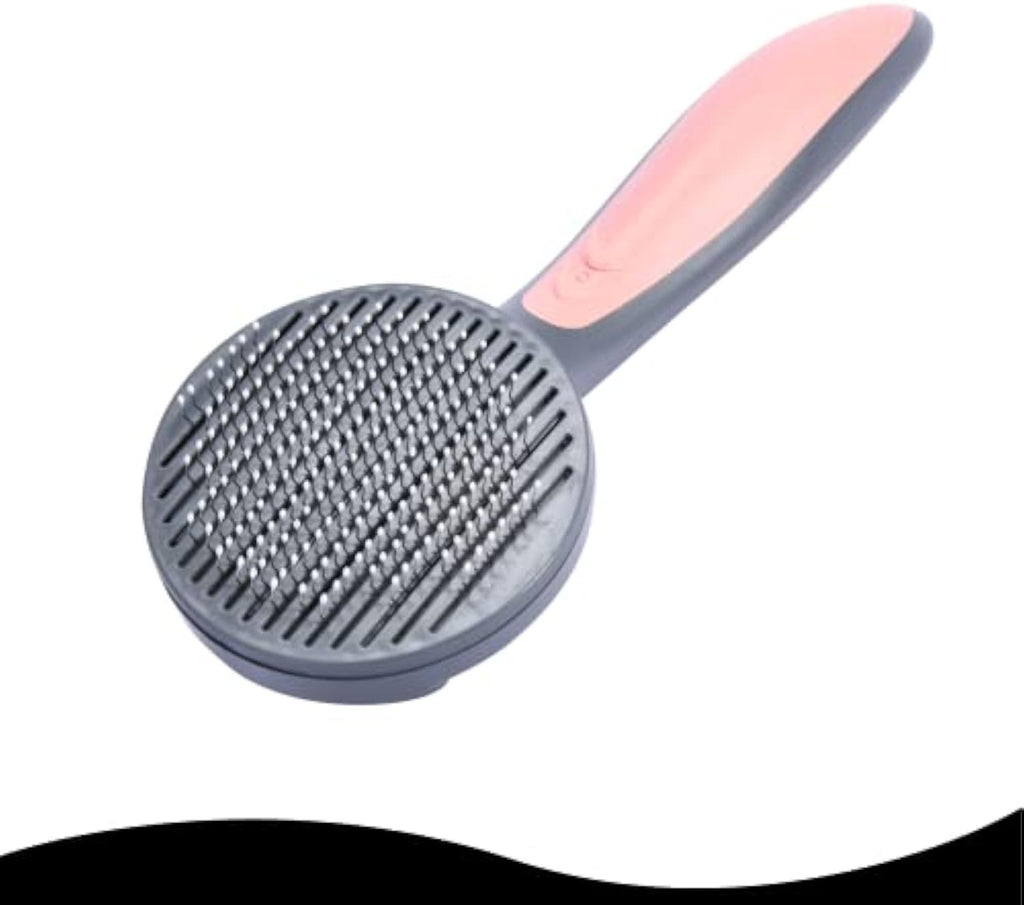 Self-Cleaning Slicker Brush – Groom Cats & Dogs, Remove Loose Hair & Tangles Easily!