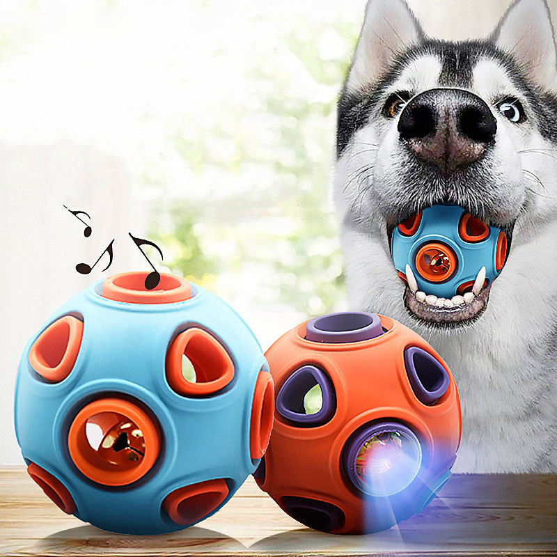 Luminous Sounding Dog Toy Ball – Light-Up Chew & Fetch Pet Toy