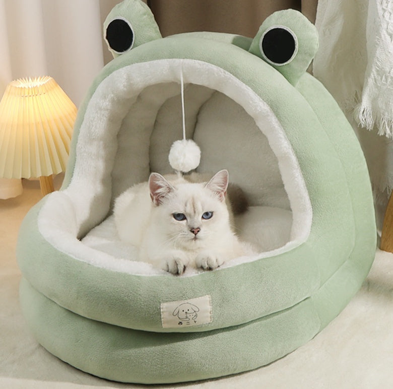 Four-Seasons Cat Nest – Warm Closed Bed for Cozy, All-Year Comfort